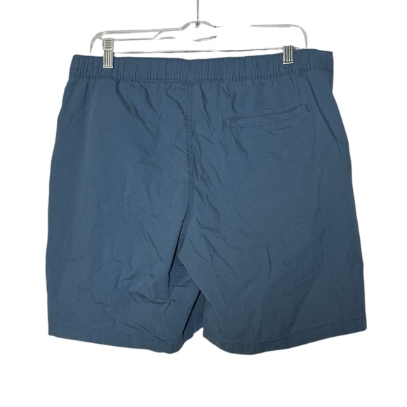 Old Navy Blue Chino Shorts Slim Built-In Flex Size Large Summer Preppy Khaki - Picture 2 of 6